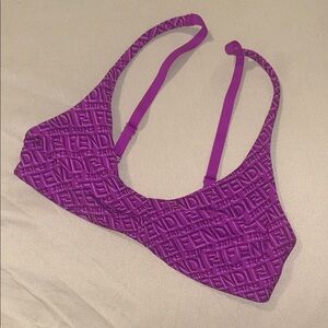 Authentic Fendi X Skims in Colorado Purple Logo Bra